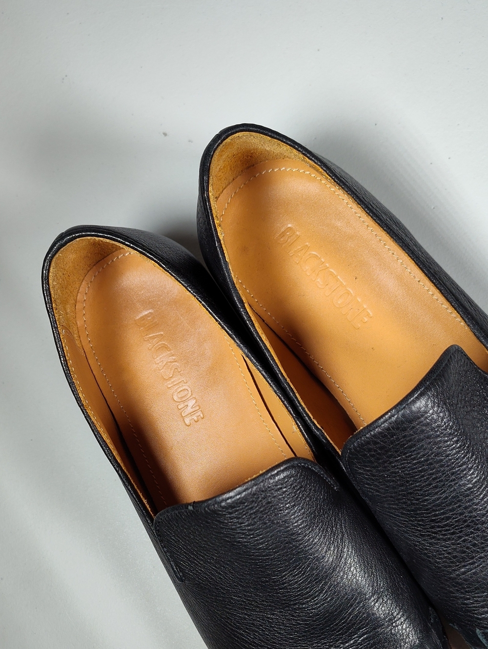 Blackstone HL58 Black Calfskin Leather Loafers 38‎ - Picture 6 of 11